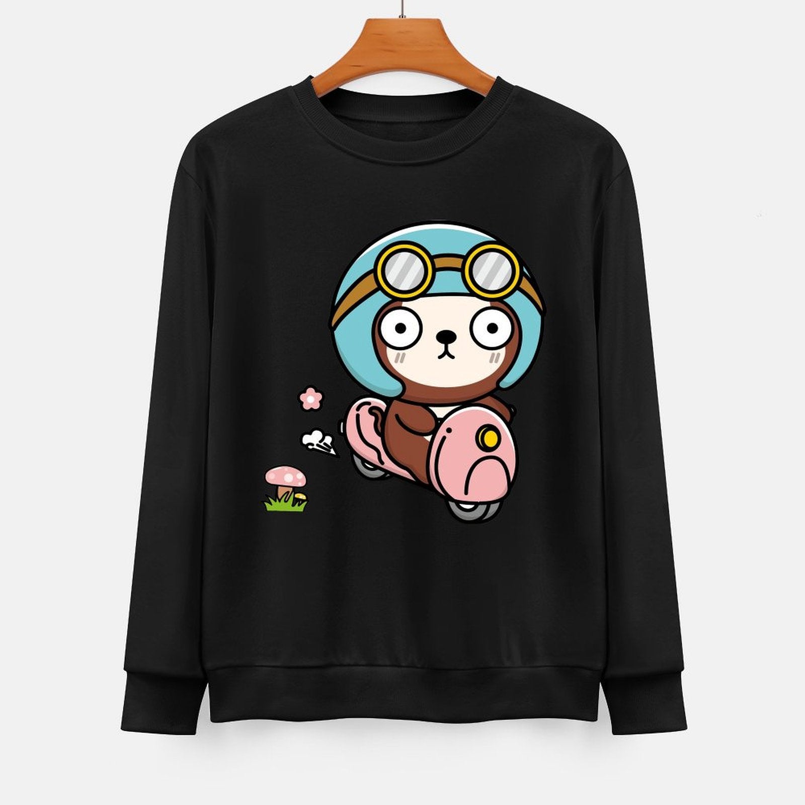 Front Patterned Long Sleeve TopActiveStyle Clean